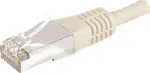 EXERTIS CONNECT Cat.6a F/UTP komutacinis kabelis, 1,5 m, pilkas, 10 Gbps, plonas snagless apsauginis antgalis 859504