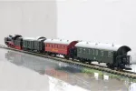 M&auml;rklin 81874 Z geležinkelio garvežio krovininio traukinio pradinis rinkinys &ndash; BR 89.0, III epocha, 3 vagonai, ovalios bėgių kelias, analoginis DC 081874