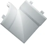Hager EK4004059016 plok&scaron;čiasis kampas 40x40mm PVC kanalui, eismo baltos spalvos RAL 9016