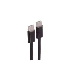 SHIVERPEAKS USB-C į USB-C įkrovimo kabelis, USB 2.0, 60W, 0,5m, pintas tekstilės, juodas (BS14-21015)