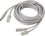 Sygonix SY-6441788 20 m BNC + DC maitinimo prailginimo kabelis stebėjimo kamerai, juodas