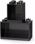 Lentyna sieninė modulinė room copenhagen LEGO Brick Shelf 8+4 juoda