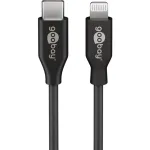 Įkrovimo ir sinchronizavimo kabelis Goobay Lightning į USB-C 0,5 m