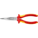 KNIPEX izoliuotos replės 1000V lenktos pailgos 200mm