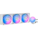 Ocypus Delta L36 ARGB V2 White skysčių au&scaron;inimo sistema (AIO) - 360mm radiatorius, 3x120mm ARGB ventiliatoriai, Intel ir AMD