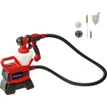 Baterijinis dažų pur&scaron;kimo pistoletas Power X-Change TE-SY 18/90 Li-Solo, 18V, raudonas/juodas, be akumuliatoriaus ir įkroviklio