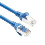 ACT FC2600 jungiamasis kabelis S/FTP CAT6A, itin lankstus, TPE, 0,5 m, mėlynas