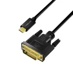 Logilink UA0474 USB 3.2 Gen1 Type-C kabelis, C/M į DVI-D/M, 1080p/60 Hz, juodas, 3 m