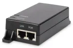 DIGITUS Gigabit PoE Injector DN-95102-1, 802.3af 10/100/1000Mbps, maitinimo kontaktai 4/5(+),7/8(-), i&scaron;ėjimas maks. 48V, 15.4W