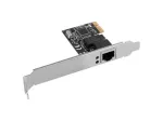 Vidinė Ethernet tinklo plok&scaron;tė LANBERG PCE-1GB-201, PCI Express, 1&times; RJ-45 Gigabit (1000 Mbit/s), juoda