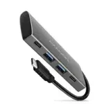 AXAGON HMC-4G2 USB-C 3.2 Gen 2 10 Gb/s hubas, 2x USB-A + 2x USB-C, 13 cm kabelis