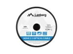 HDMI kabelis LANBERG CA-HDMI-30FB-0100-BK 10 m, HDMI Type A 2.1, 48 Gbit/s, 144 Hz, HDR, ARC, Ethernet