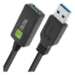 Techly ICUR3050G USB 3.2 Gen 1 (USB 3.0) USB ilgintuvas su kartokliu, 5 m