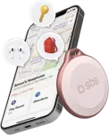 Finder SBS TEFINDBTAPP GPS sekimo įrenginys rožinis CR2032