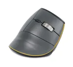 BakkerElkhuizen FastForward pelė, de&scaron;inei rankai, vertikalus dizainas, optinė, RF belaidė + Bluetooth + USB Type-C, 500 DPI, pilka