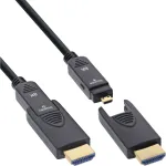 InLine HDMI AOC laidas, Ultra High Speed HDMI, 8K4K, nuimamas ki&scaron;tukas, 80 m