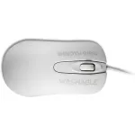 Laidinė ambidekstrinė optinė pelė ManMachine Man & Machine C Mouse &mdash; USB Type-A, lazeris 1000 DPI, 3 mygtukai, slinkimo ratukas (higieni&scaron;ka balta)