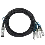 InfiniBand / &scaron;viesolaidinis kabelis BlueOptics QFX-Q-S-DAC-3M-BL 3m QSFP28 4xSFP28 Ki&scaron;tukas/Ki&scaron;tukas