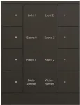 Busch-Jaeger 8f. Bedienelement schwarz, matt SB/U8.0.11-885 (2CKA006330A0070)
