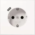 Schuko ki&scaron;tukinis lizdas su USB LS1520-18CWW Typ C (LS1520-18CWW)