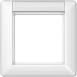 Sieninė plok&scaron;tė JUNG AS 581 NA WW balta, duroplastas, 80,5&times;80,5 mm