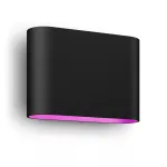 Sieninis &scaron;viestuvas Philips Hue Dymera juodas LED vidaus/lauko 160 mm, 220&ndash;240V