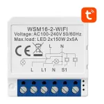 I&scaron;manusis jungiklio modulis Avatto WSM16-W2 WiFi nuotolinio valdymo, dviejų kanalų relė namų automatizacijai