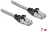 DeLOCK RJ45 Laidas Cat.6A U/FTP 2m Sidabrinis