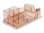 Stalo organizatorius DeLOCK 18341 permatomas rudas plastikas 145x250x85 mm