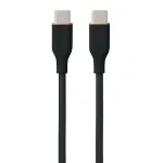 Silicone laidas USB Type-C &ndash; Type-C, 60W (Juodas, 3m)