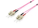 Equip Pro 255527 SC/SC optinis jungiamasis laidas, OM4 daugiamodis dupleksas, 15 m, violetinis