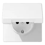 JUNG LS 1520 BFKL WWM Ki&scaron;tukinis lizdas F tipo baltas (LS1520BFKLWWM)