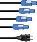 Maitinimo skirstymo laidas EUROLITE P-Con 1-4 3x2,5mm&sup2;