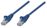 Intellinet tinklo jungiamasis kabelis, Cat6, 7,5 m, mėlynas, varis, U/UTP, PVC, RJ45, paauksuoti kontaktai, be užkabinimo, su apsauginiu gaubteliu, viso gyvenimo garantija