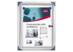 Nobo 1901797 itin plok&scaron;čia ekspozicinė vitrina, 1 x A4, magnetinė metalinė galinė plok&scaron;tė, patalpoms