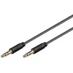 Wentronic Goobay 3,5 mm garso jungiamasis kabelis, 0,5 m &ndash; 3,5 mm ki&scaron;tukas (3 kontaktai, stereo) > 3,5 mm ki&scaron;tukas (3 kontaktai, stereo) (69116)