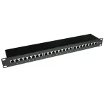 ACT Patchpanel CAT5E ekranuotas 24 prievadai su dangteliu