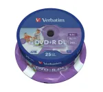 Verbatim 43667 tu&scaron;čias DVD 8,5 GB DVD+R DL 25 vnt.