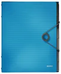 Leitz Divider Book Solid 6 skirtukų, atvartinis aplankas, A4, polipropilenas (PP), mėlyna, 200 lapų, 80 g/m&sup2;