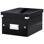 Leitz Click & Store WOW maža laikymo dėžutė, juoda, kartonas, 7,4 L, 200 x 250 x 148 mm, 540 g, 1 vnt.