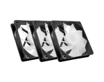 Kompiuterio korpuso ventiliatorius MSI MAG F120 ARGB x3 &mdash; 120 mm, 1300 RPM, hidraulinis guolis, juodas