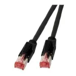 EFB RJ45 jungiamasis kabelis Cat.6A S/FTP LSZH Draka UC900 TM21 juodas 0,25 m