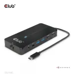 CLUB3D CSV-1595 7-in-1 Type-C stotelė su 2x HDMI, 2x USB Gen1 Type-A, 1x RJ45, 1x 3.5mm garsu, 1x USB Gen1 Type-C 100W PD