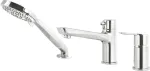 DEANTE 3-Hole Bathtub Mixer Matte Black with Hand Shower