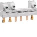 Hager HZC708 3-Polių Smeigtukinė &Scaron;yna 63-80A 10mm&sup2; 12 Modulių 210mm Pilka