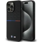 BMW M Silicone Pattern MagSafe Hard Case, iPhone 15 Pro Max 6,7 inch, juoda