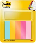 3M Page Marker 670-5-BEA spalvoti skirtukai, 5x100 lapų/pakuotė