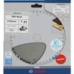 BOSCH PRO Wood/Aluminium Circular Saw Blade 165mm, Twin Pack
