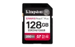 Kingston Technology 128GB Canvas React Plus SDXC UHS-II 280R/100W U3 V60, skirta Full HD/4K