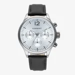 RADIANT vyrų laikrodis RA641703 (43 mm) &ndash; analoginis kvarcinis su juoda odine apyranke